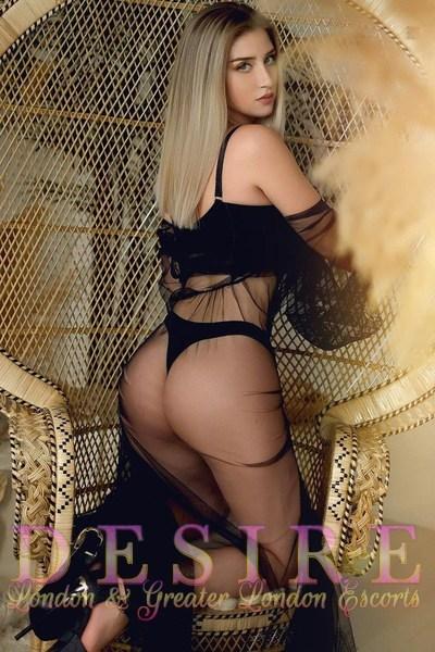 Athena, escort in London from Desire Escorts.